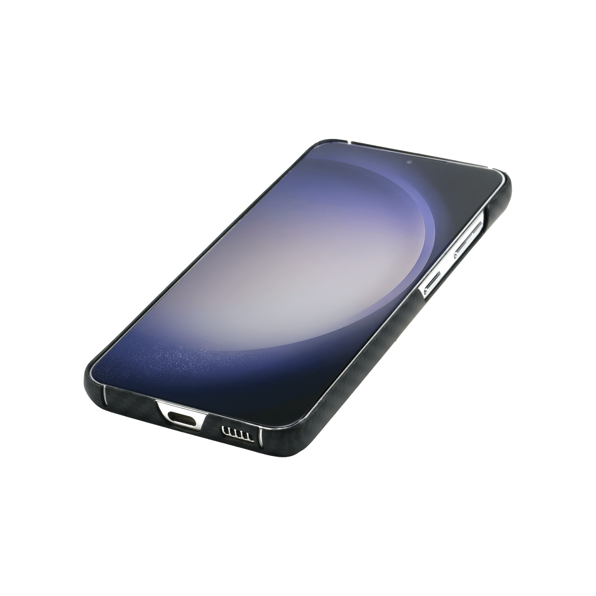 Husa pentru Samsung Galaxy S23 Plus, Clip-On MagSafe Compatible, made from Aramid Fiber, Kevlar, Black - vetter.ro
