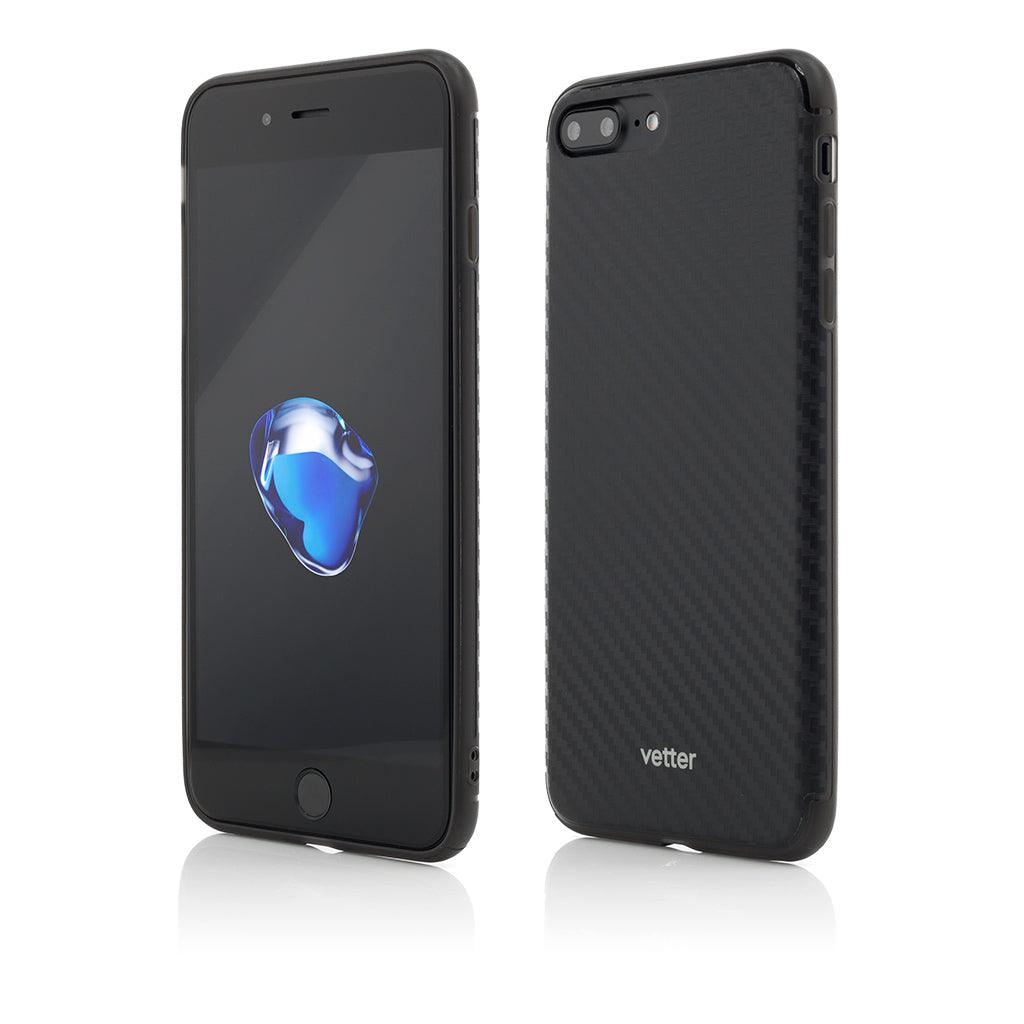 Husa Vetter pentru iPhone 8 Plus, 7 Plus, Clip-On Hybrid Slim Series, Carbon Look - vetter.ro