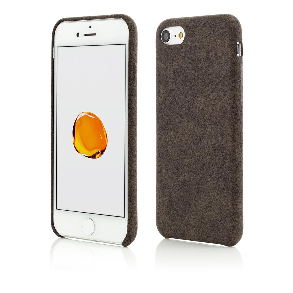 Husa Vetter pentru iPhone SE2, 8, 7, Clip-On Leather Feel, Coffee - vetter.ro