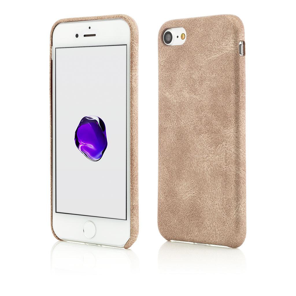 Husa Vetter pentru iPhone SE2, 8, 7, Clip-On Leather Feel, Gold - vetter.ro